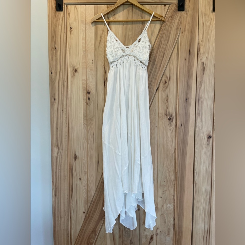 Free People white maxi dress